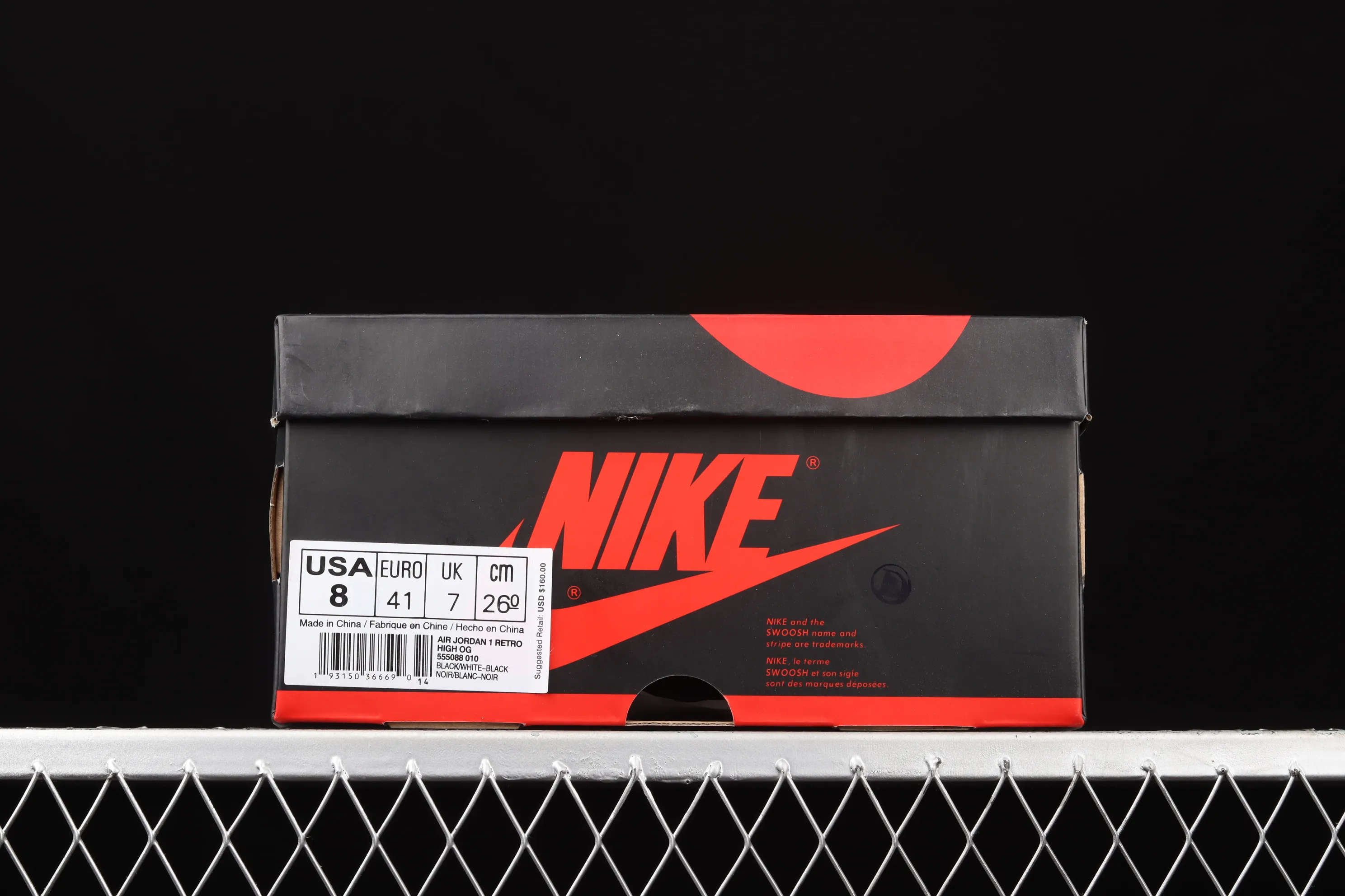 All categories Air Jordan Jordan series basketball shoes Air Jordan 1 High Air Jordan 1 High AJ1 Joe 1 high top white and black 555088-010